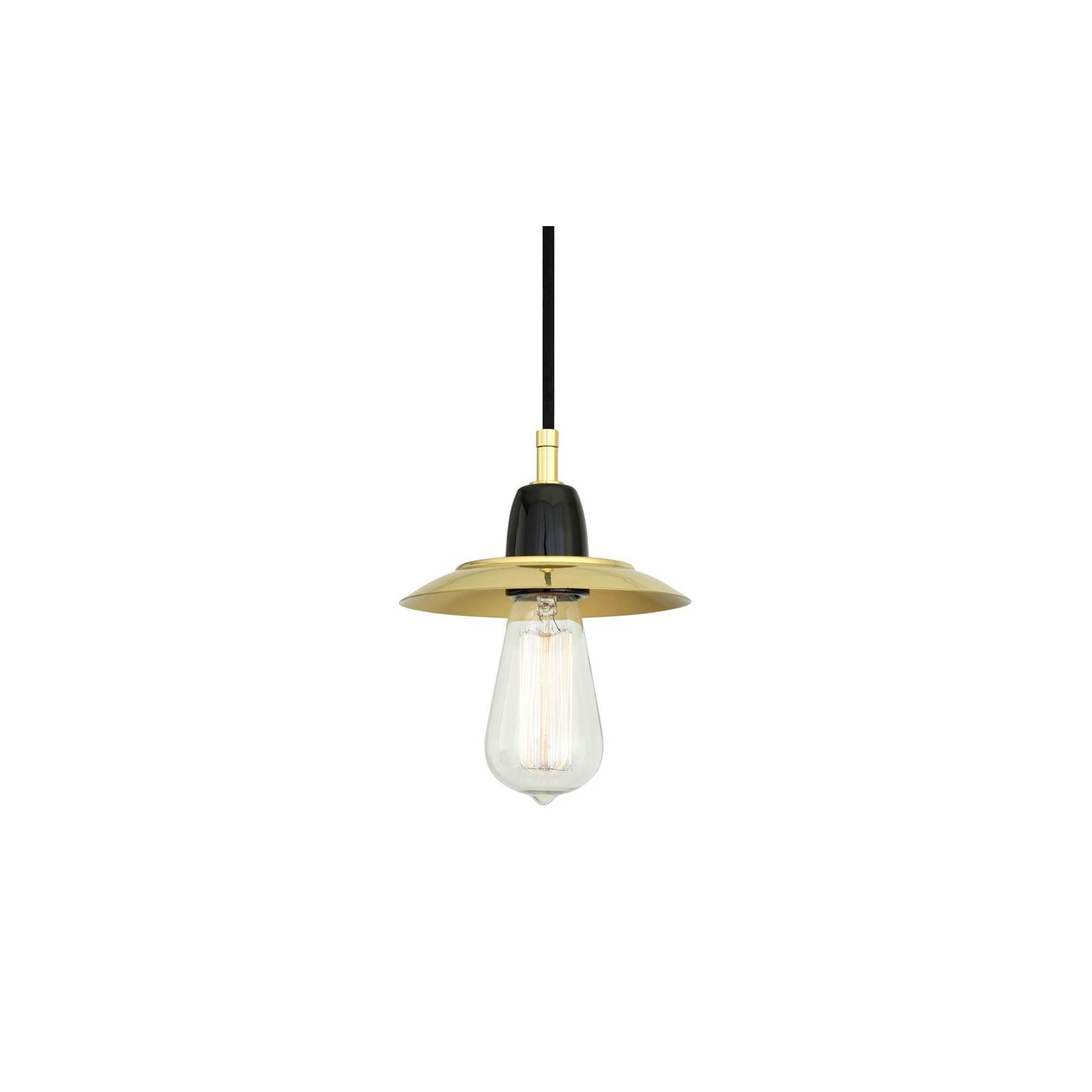 Doon Modern Ceramic & Brass Pendant