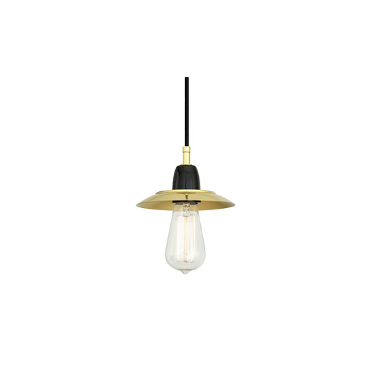 Doon Modern Ceramic & Brass Pendant