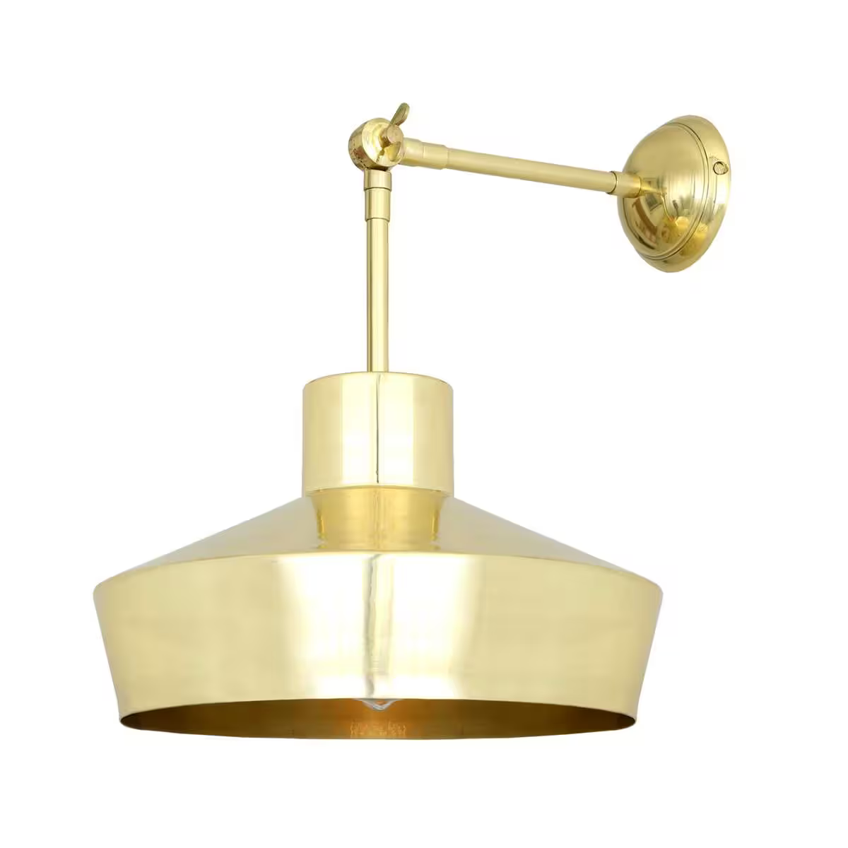 Elegance Brass Wall Light