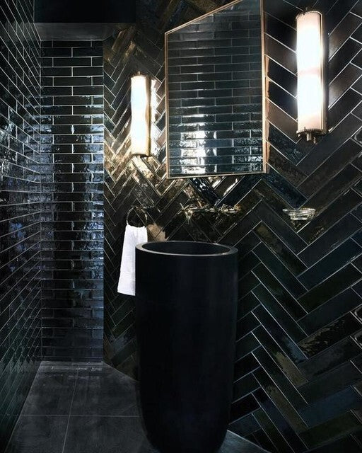 Dresser Long Glass Rod Wall Light