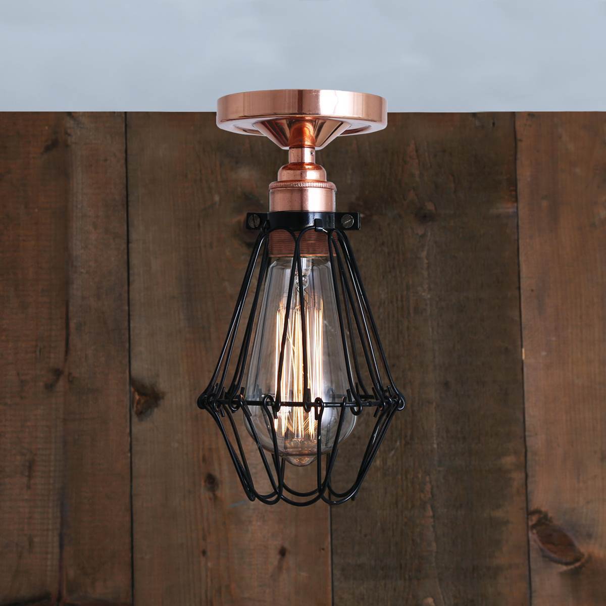 Juba Industrial Cage Ceiling Light