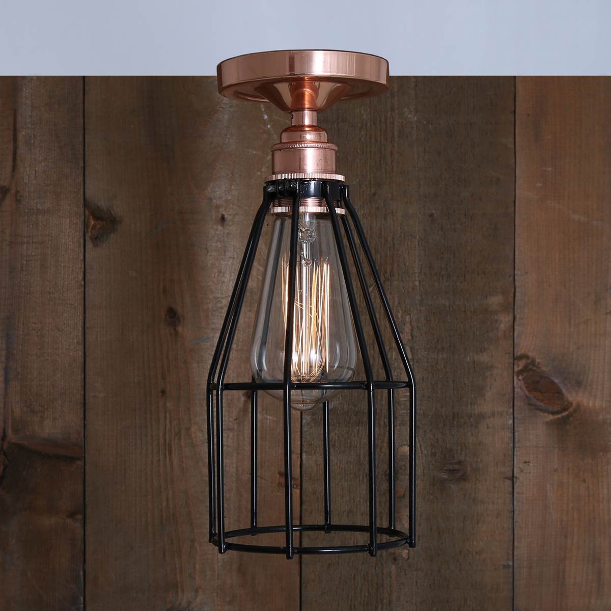 Lima Industrial Cage Ceiling Light