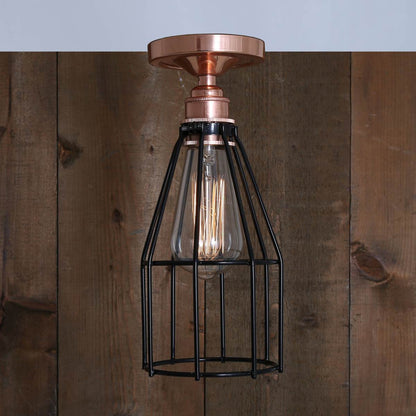 Lima Industrial Cage Ceiling Light
