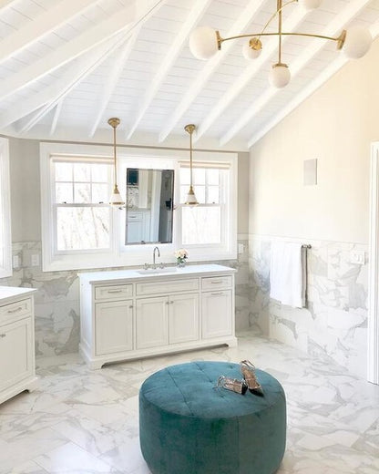 Gale Petite White Glass Pendant