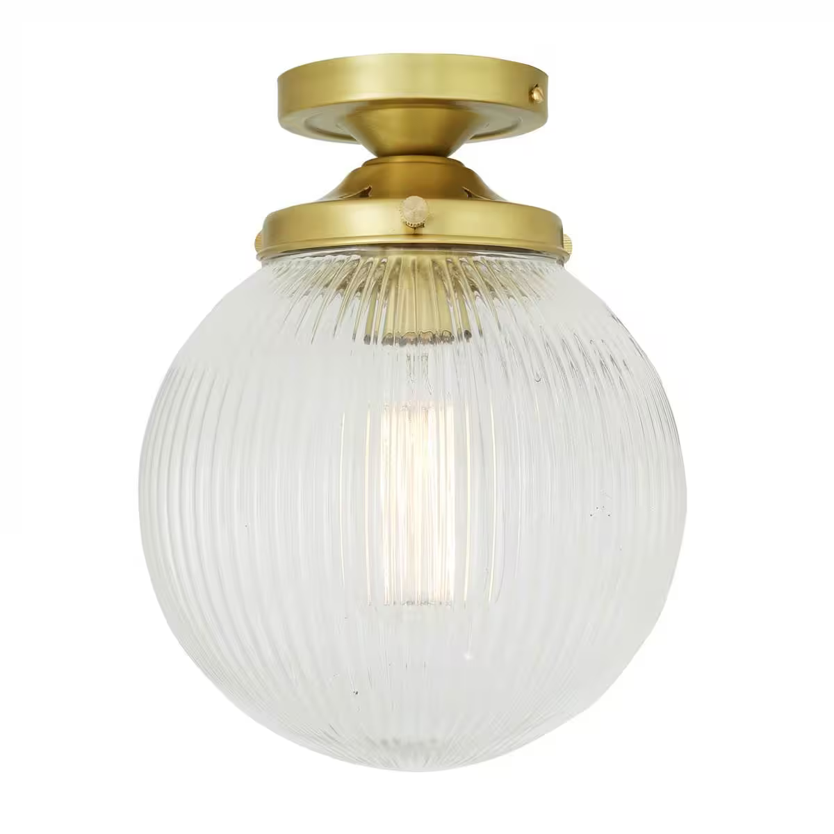 Stanley 20cm Holophane Globe Ceiling Fitting