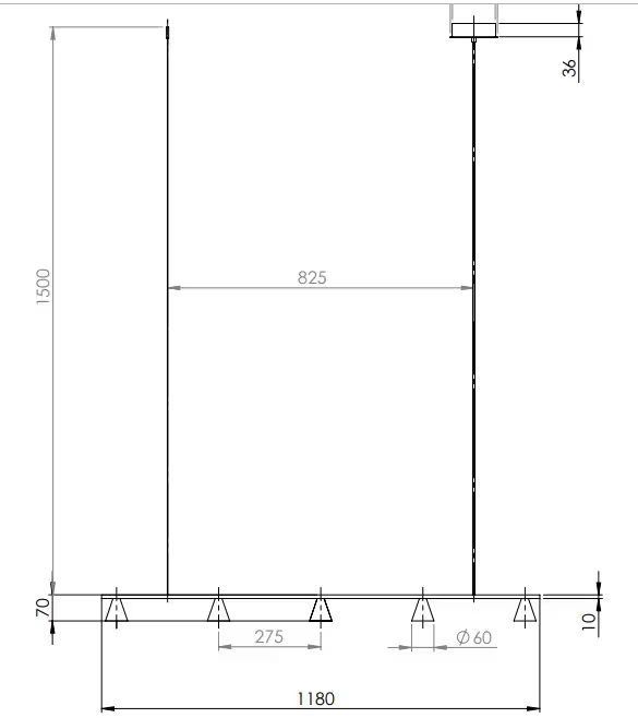 LYB 5-Light LED Bar Pendant