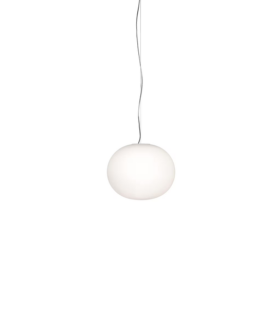 Glo-Ball S1 White Blown Glass Pendant
