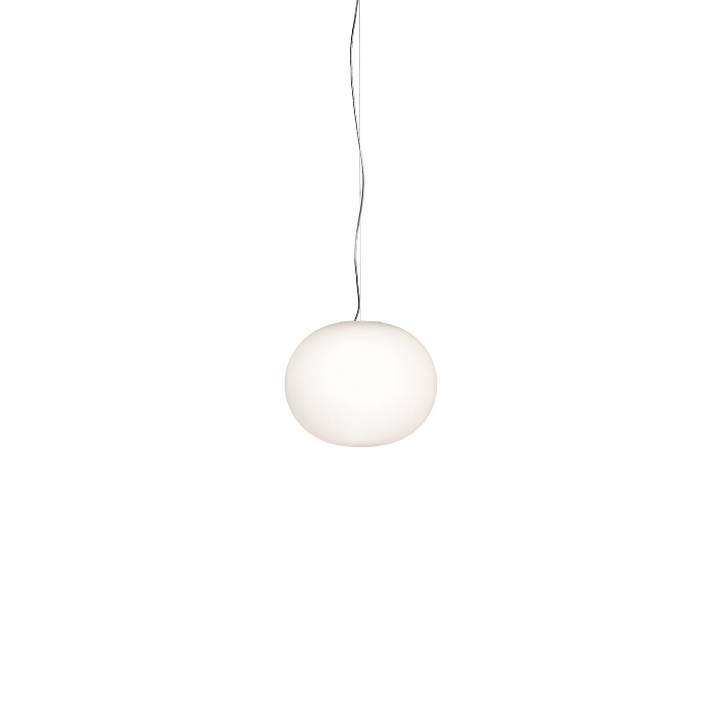 Glo-Ball S1 White Blown Glass Pendant