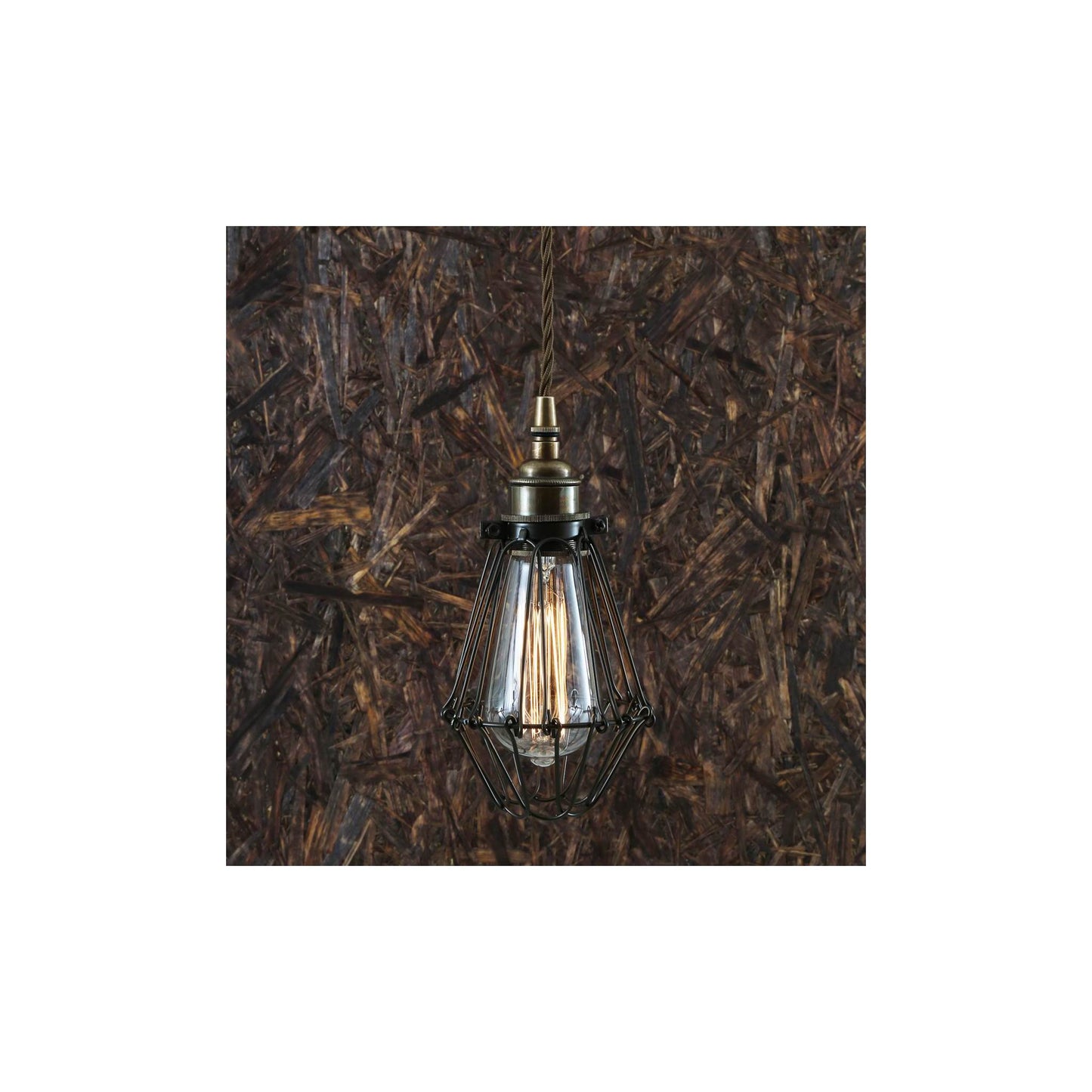 Praia Industrial Cage Pendant Light