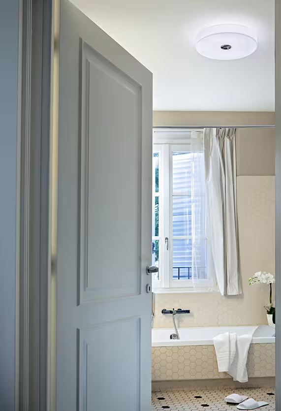 Button Ceiling and Wall Light White