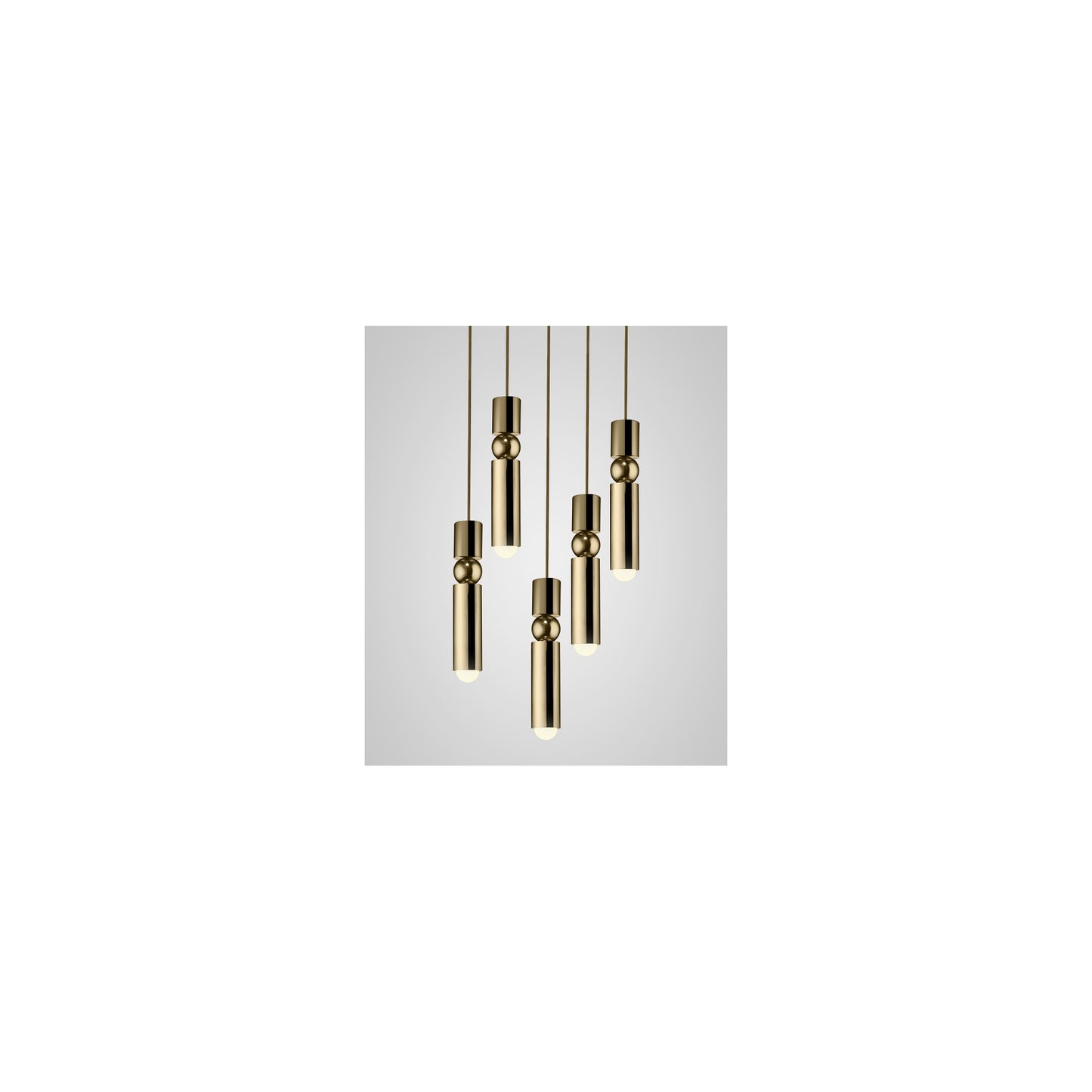 Fulcrum 5 Piece Cluster Pendant 220-240V