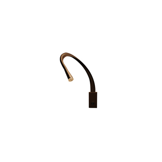 Flexiled AP L90 Wall Light with Leather Black Leather