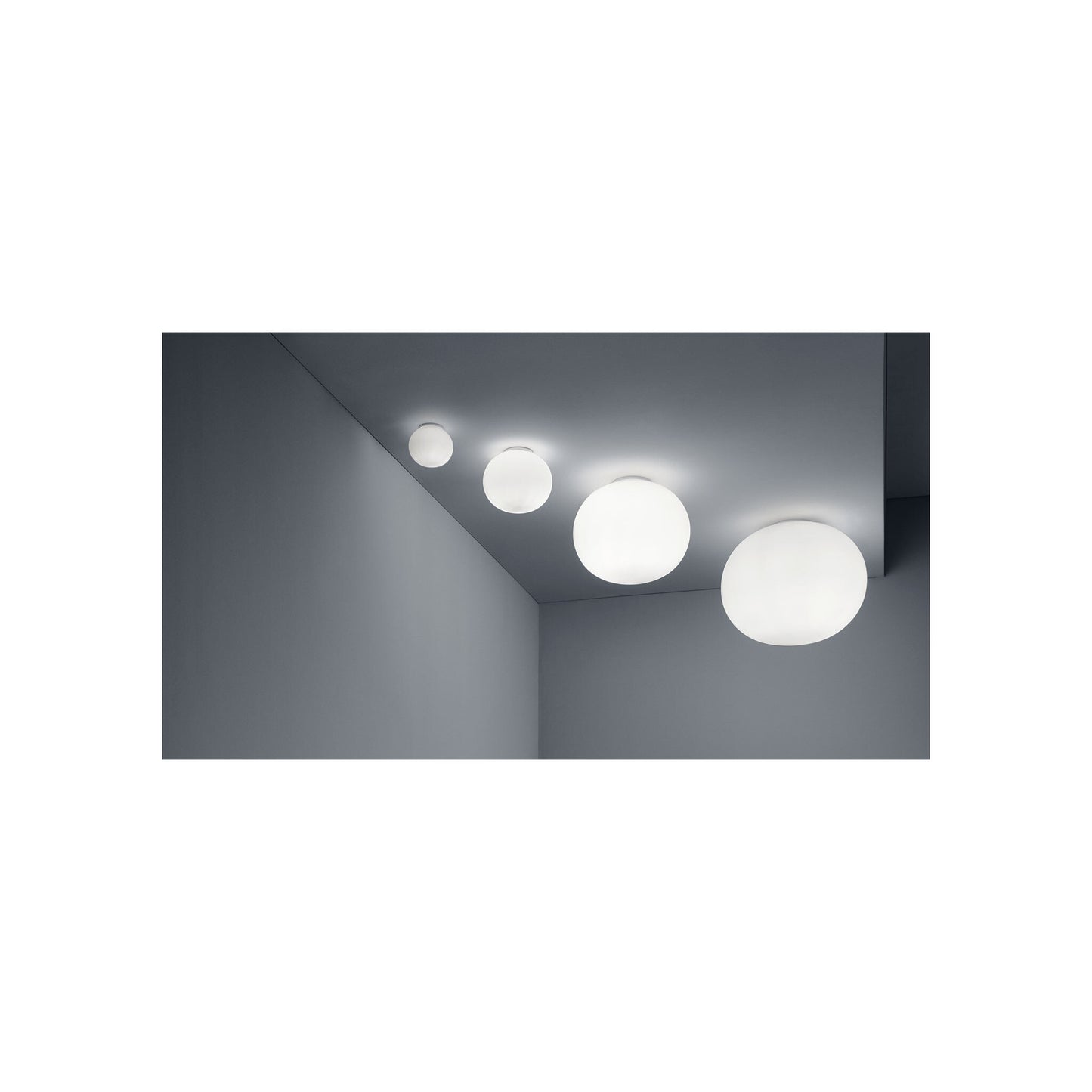 Glo-Ball Zero Wall or Ceiling Light with Glass Diffused
