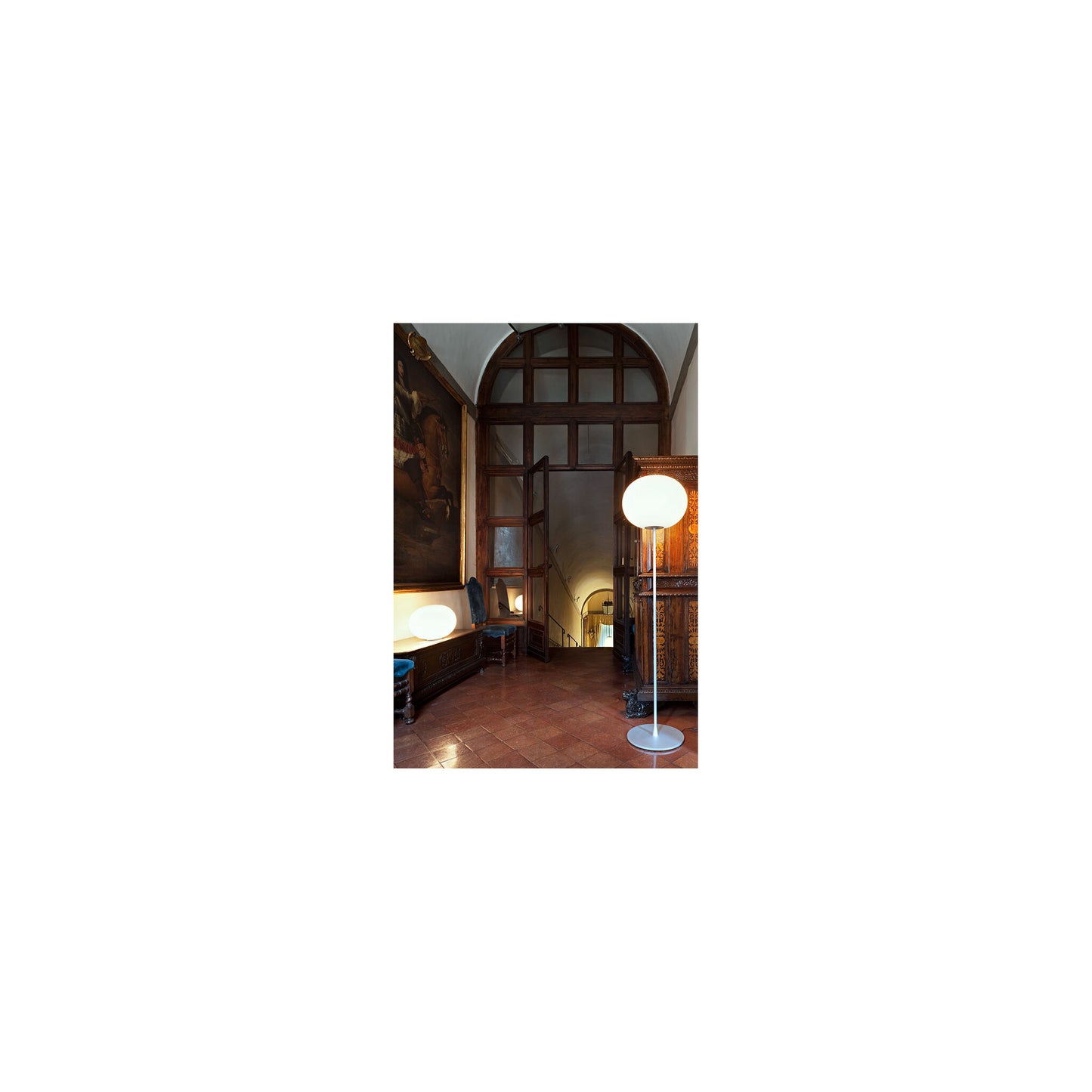 Glo-Ball F3 Floor Lamp with Opal Glass