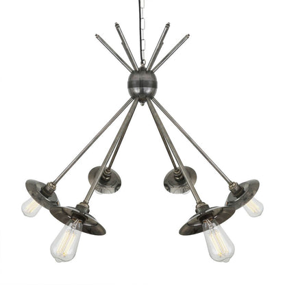 Hakone 6-Arm Industrial Chandelier