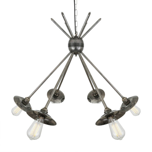 Hakone 6-Arm Industrial Chandelier