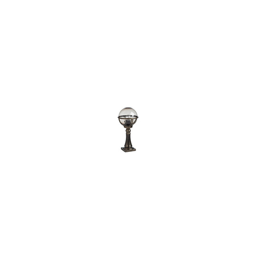 Boreal Model 7 Smoked Glass Bollard with Cast Aluminium