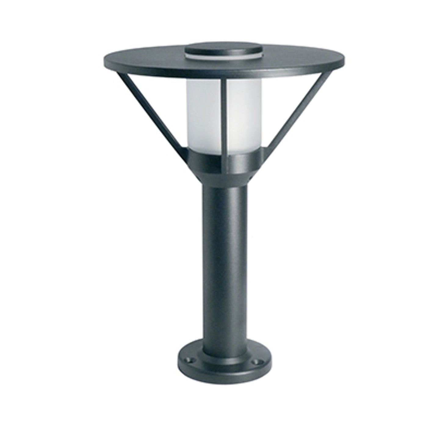 Bermude Frosted Glass Ground Light with White Reflector