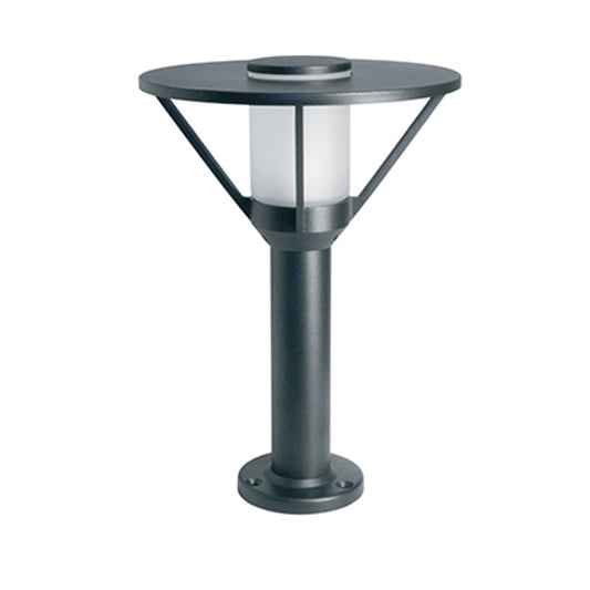 Bermude Frosted Glass Ground Light with White Reflector
