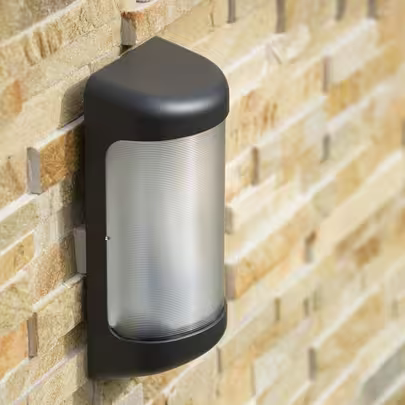 Loko Striped Frosted Glass Ceiling/Wall Light