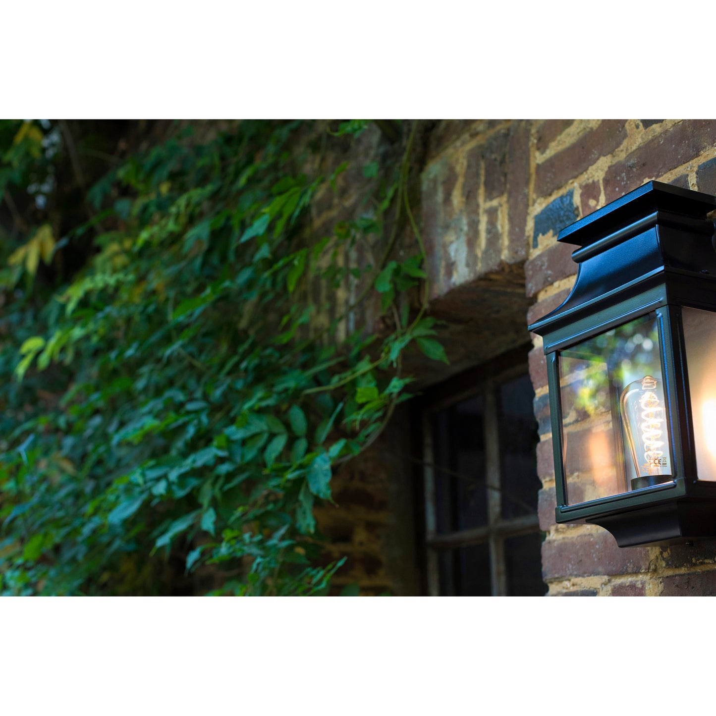 Louis Philippe 1 Clear Glass Wall Light with Three-Sided Lantern