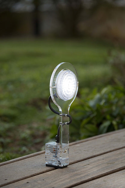 Picto Clear Glass Wall Light