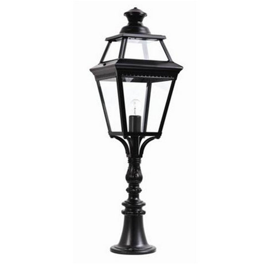 Place Des Vosges 3 Large Clear Glass Padestal with Four-Sided Lantern