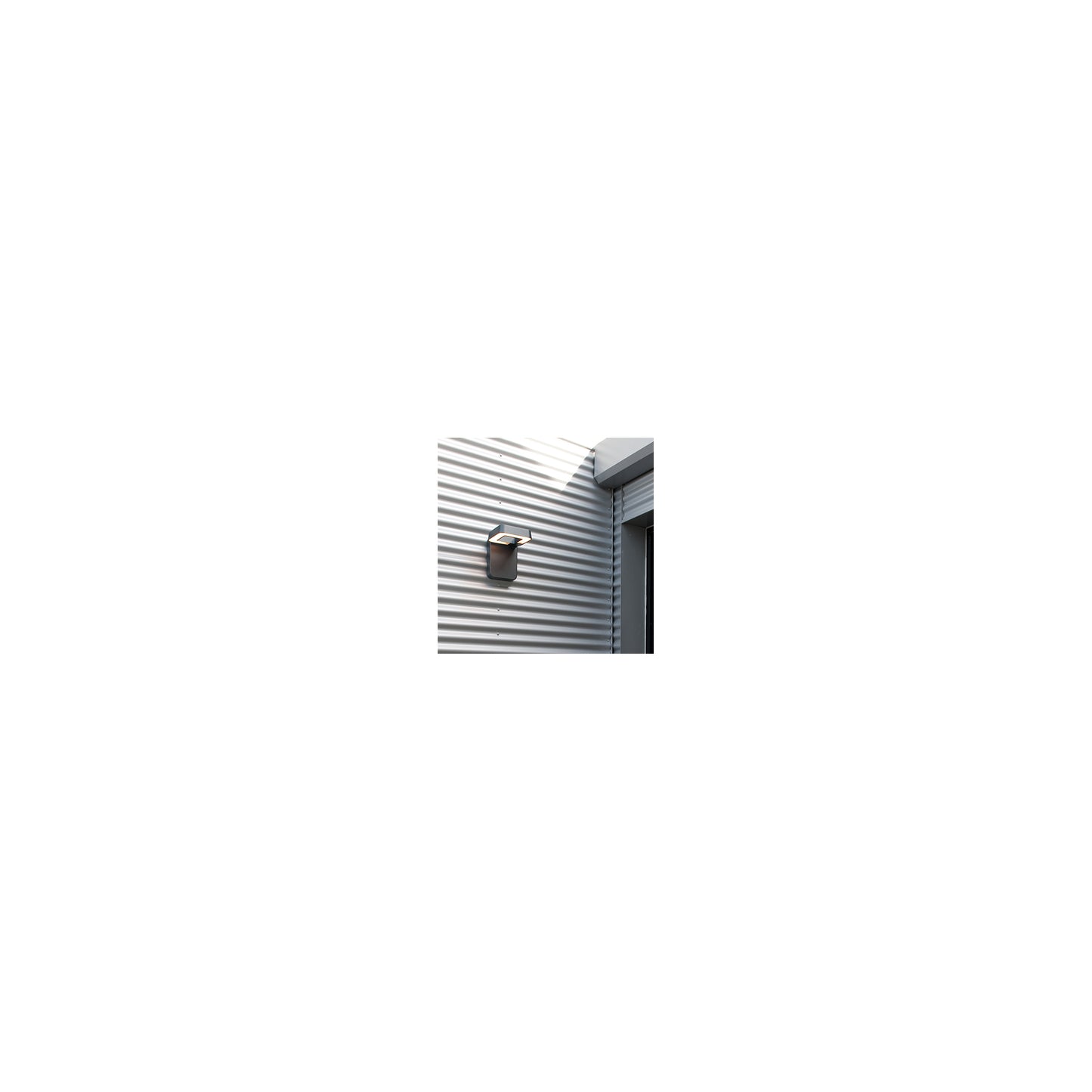 Square Satin Multi-Position 4500K LED Wall Light with Directable Lamp Head