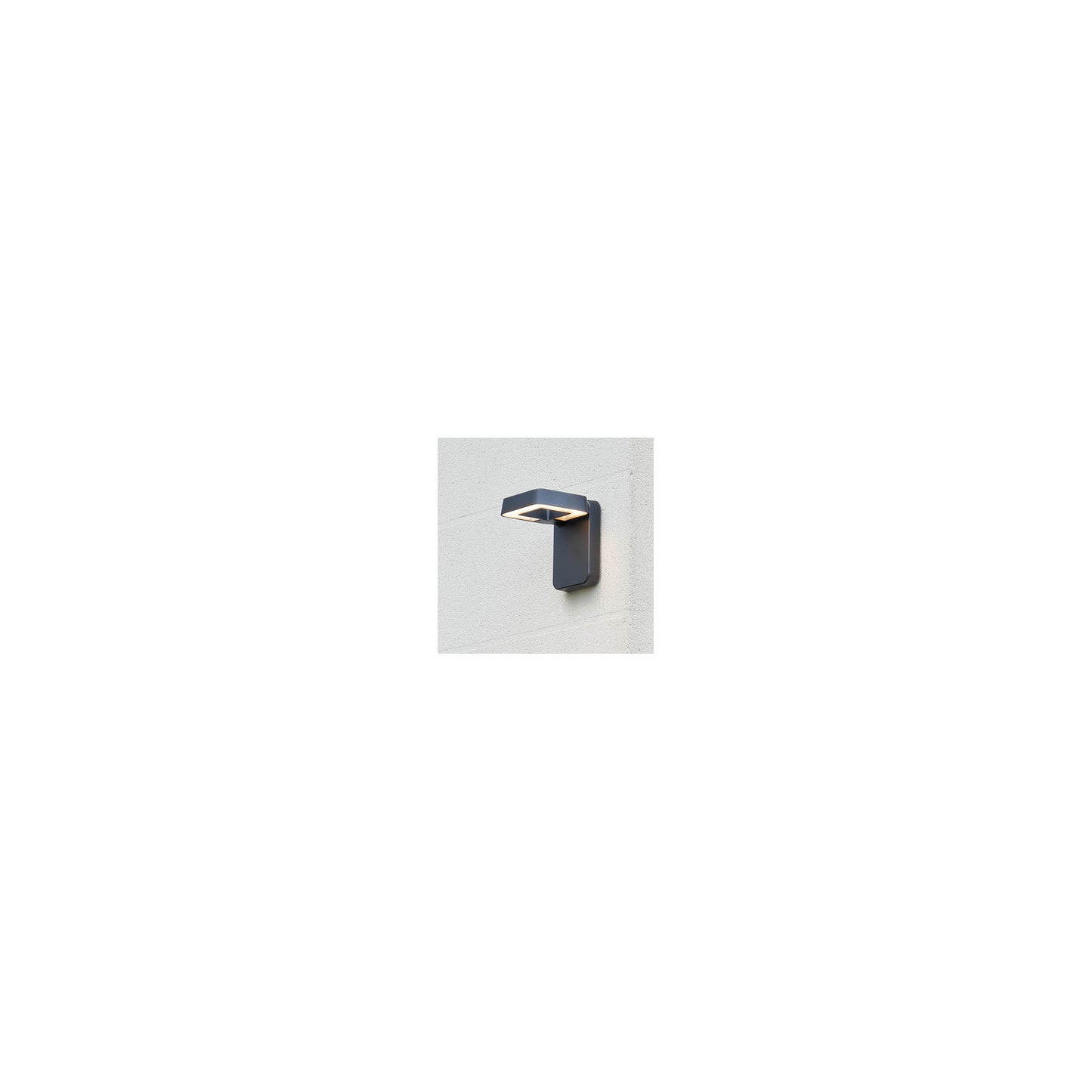 Square Satin Multi-Position 4500K LED Wall Light with Directable Lamp Head