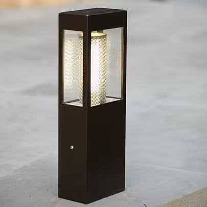 Tetra Small Clear Glass E27 Bollard