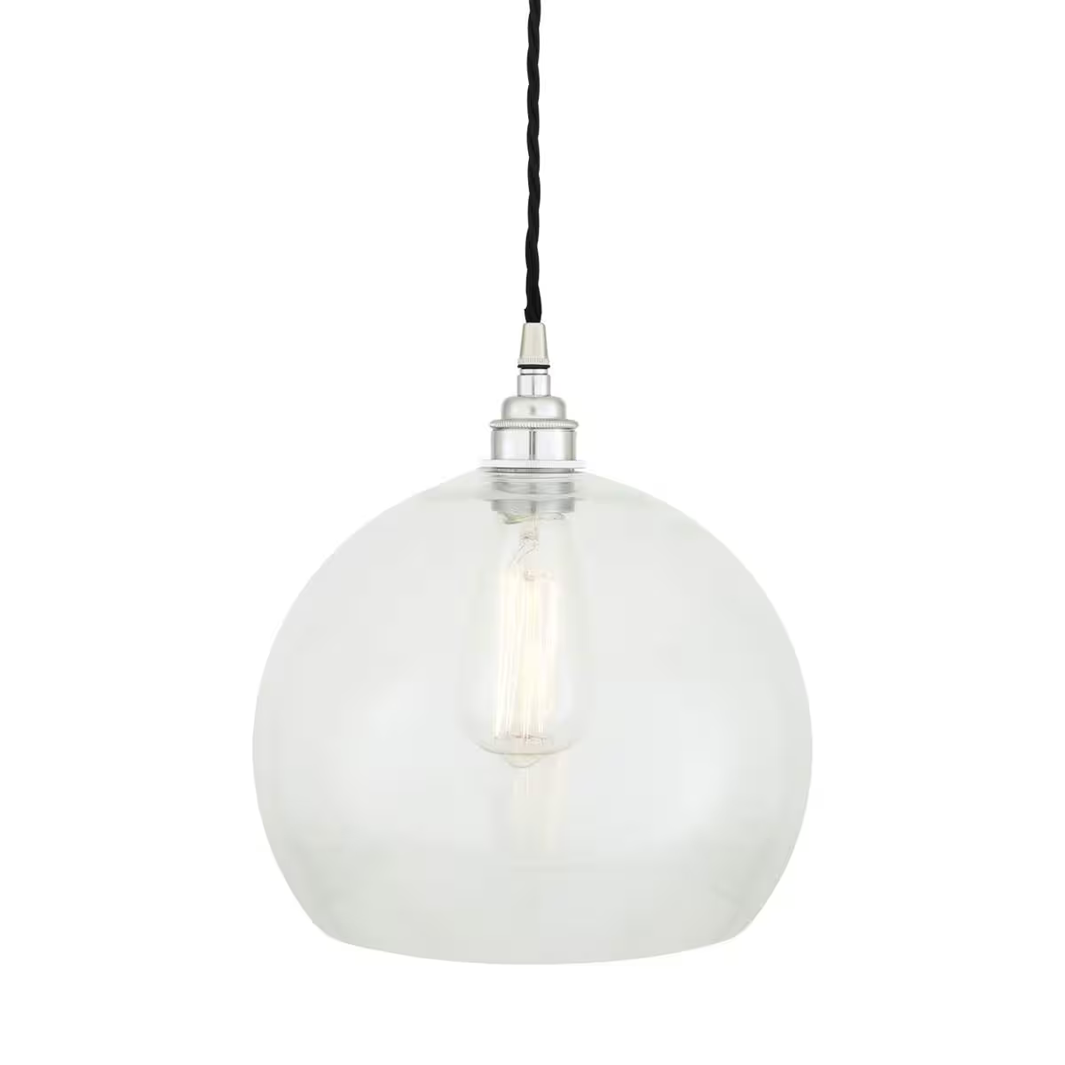 Eden Clear Open Glass Globe Pendant