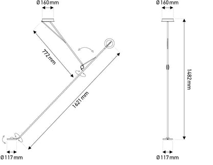 DCW éditions AARO Ceiling Light