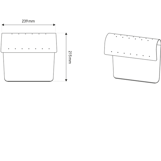 Biny Curve LED Wall Light White & Black