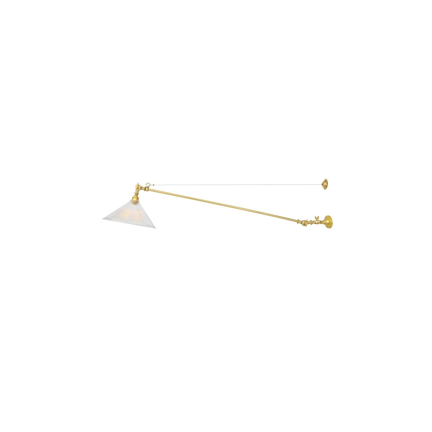 Nyx Adjustable Coolie Glass Wall Light