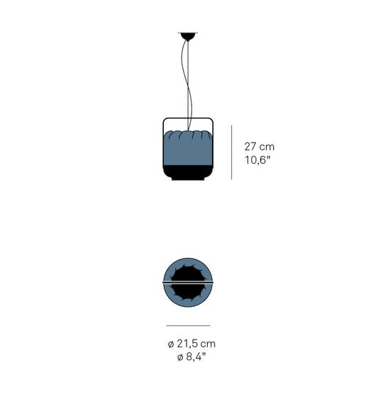 Chou Small Short Suspension Pendant