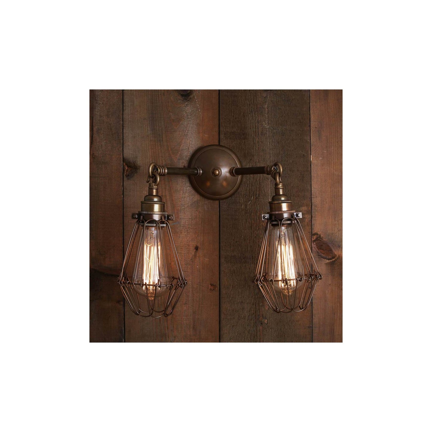 Rigo Double Cage Wall Light