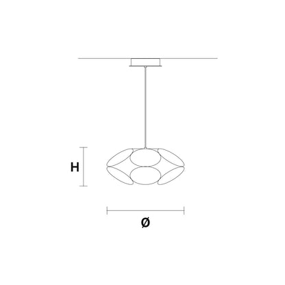 Timeo S1 R45 LED Pendant