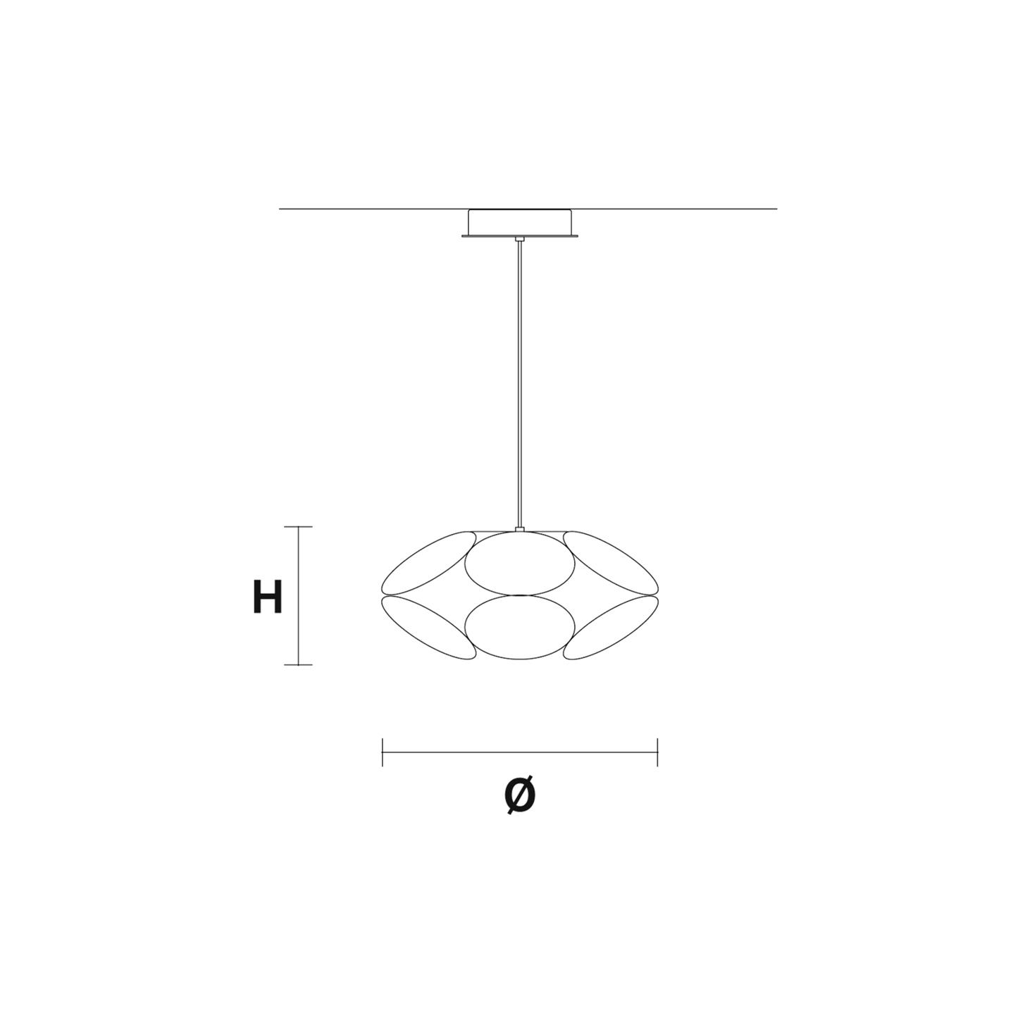 Timeo S1 R45 Small LED Pendant