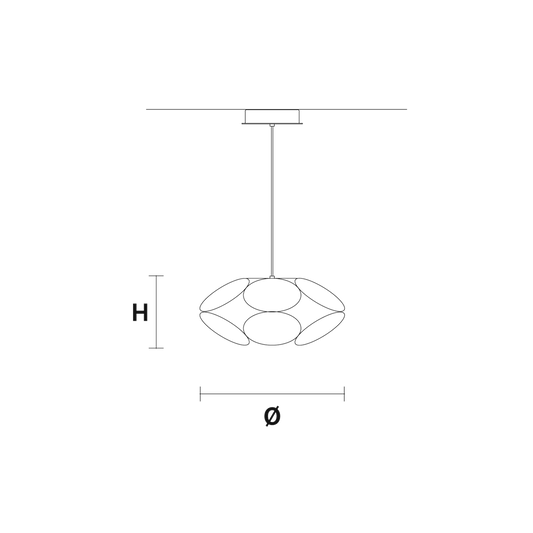 Timeo S1 R45 LED Pendant