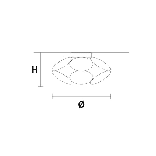 Timeo PL1 R45 LED Ceiling Light