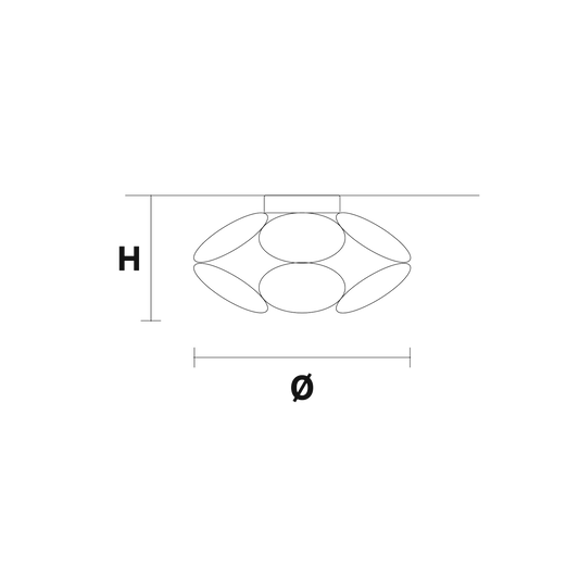 Timeo PL1 R45 LED Ceiling Light