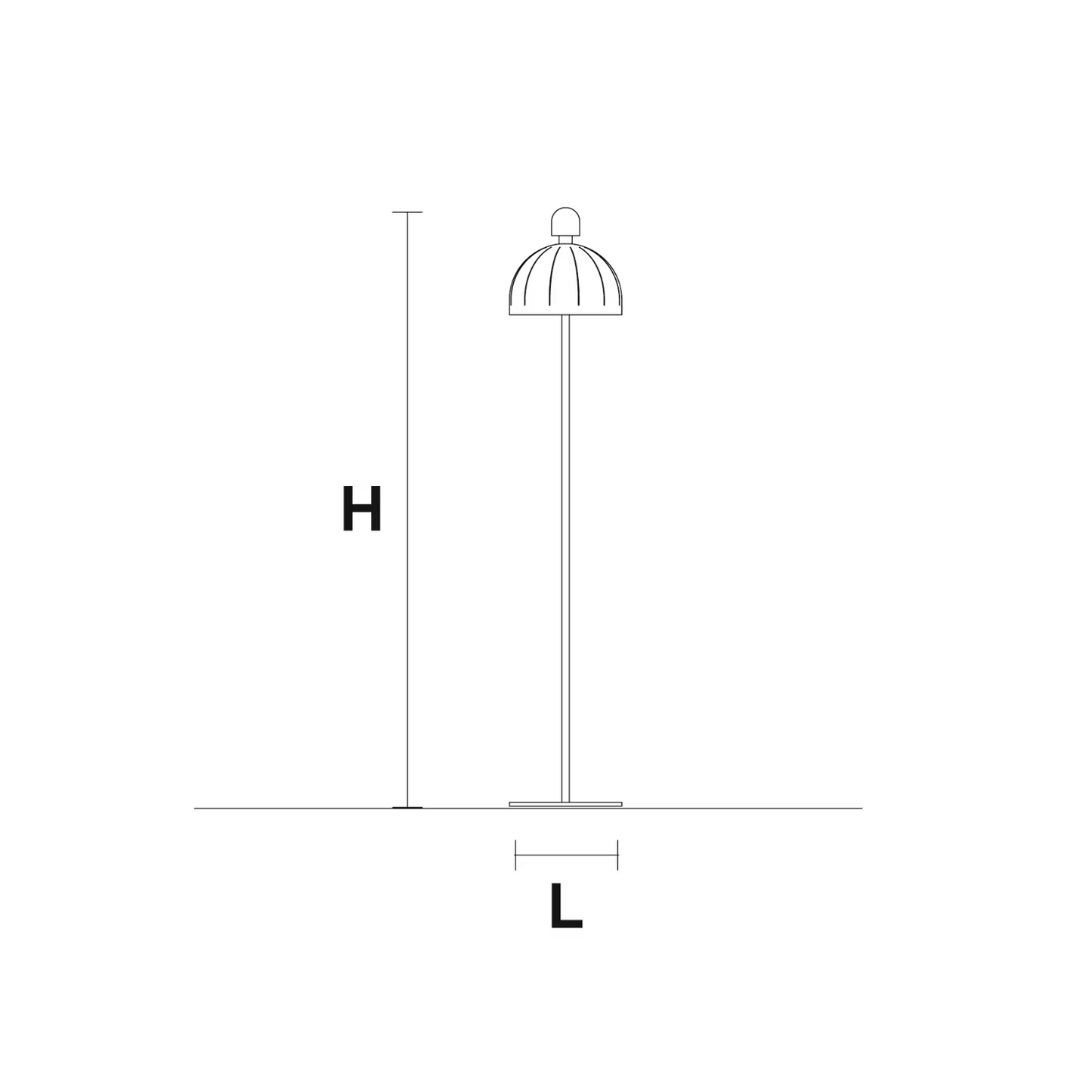 Cupoles STL LED Floor Lamp