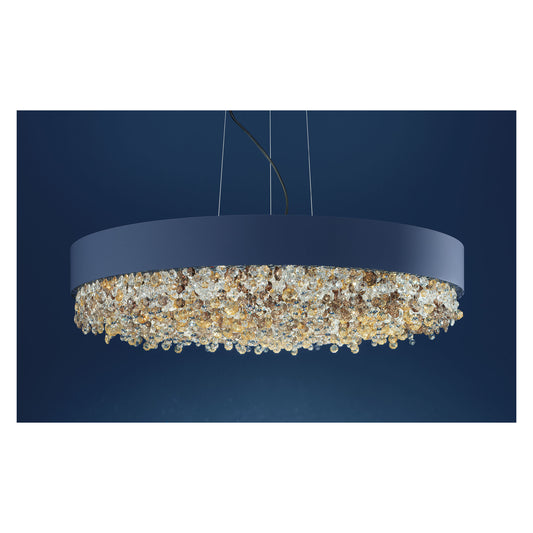 Ola S6 60 Medium LED Pendant with Colored Glass