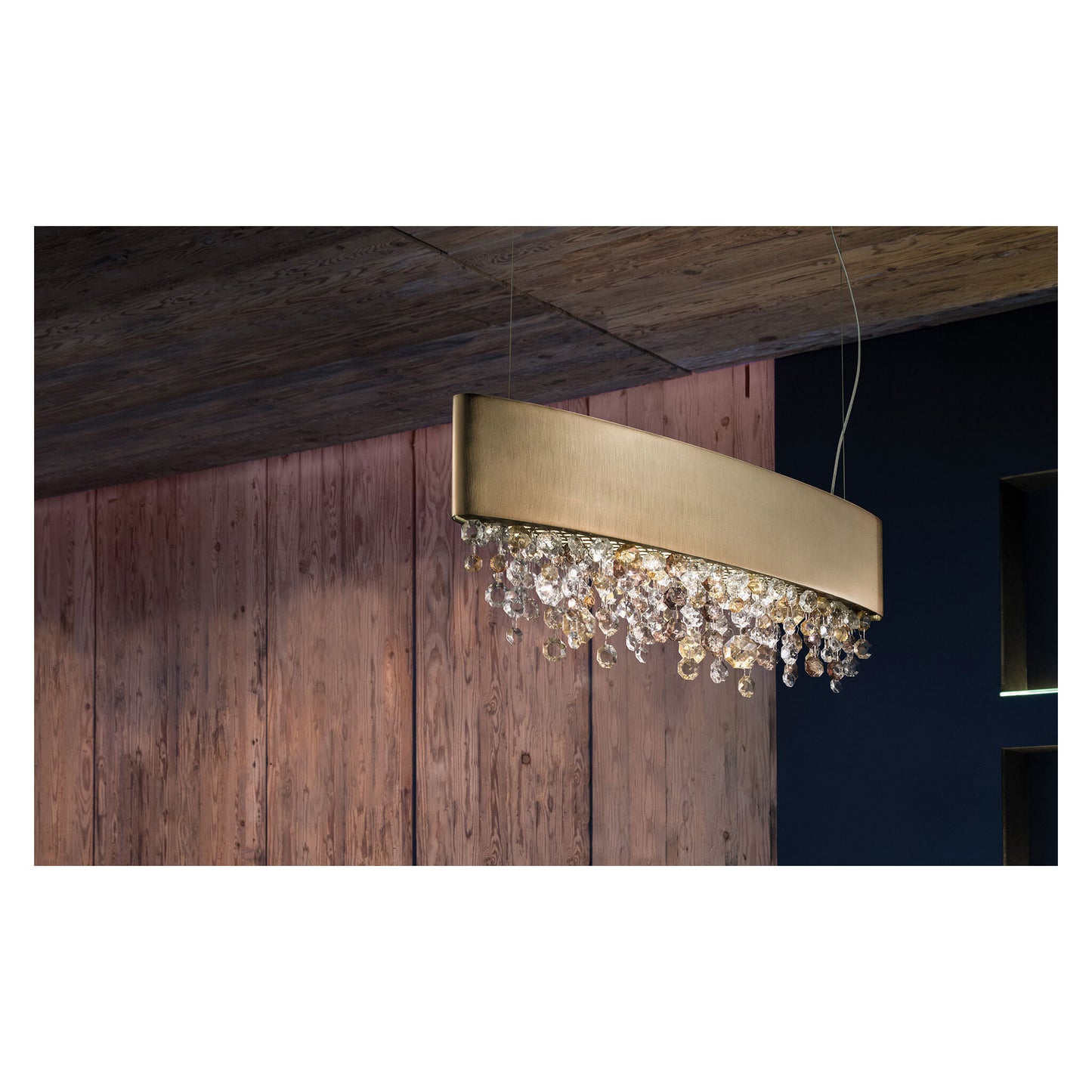 Ola S2 OV 50 Oval E27 Pendant with Colored Glass