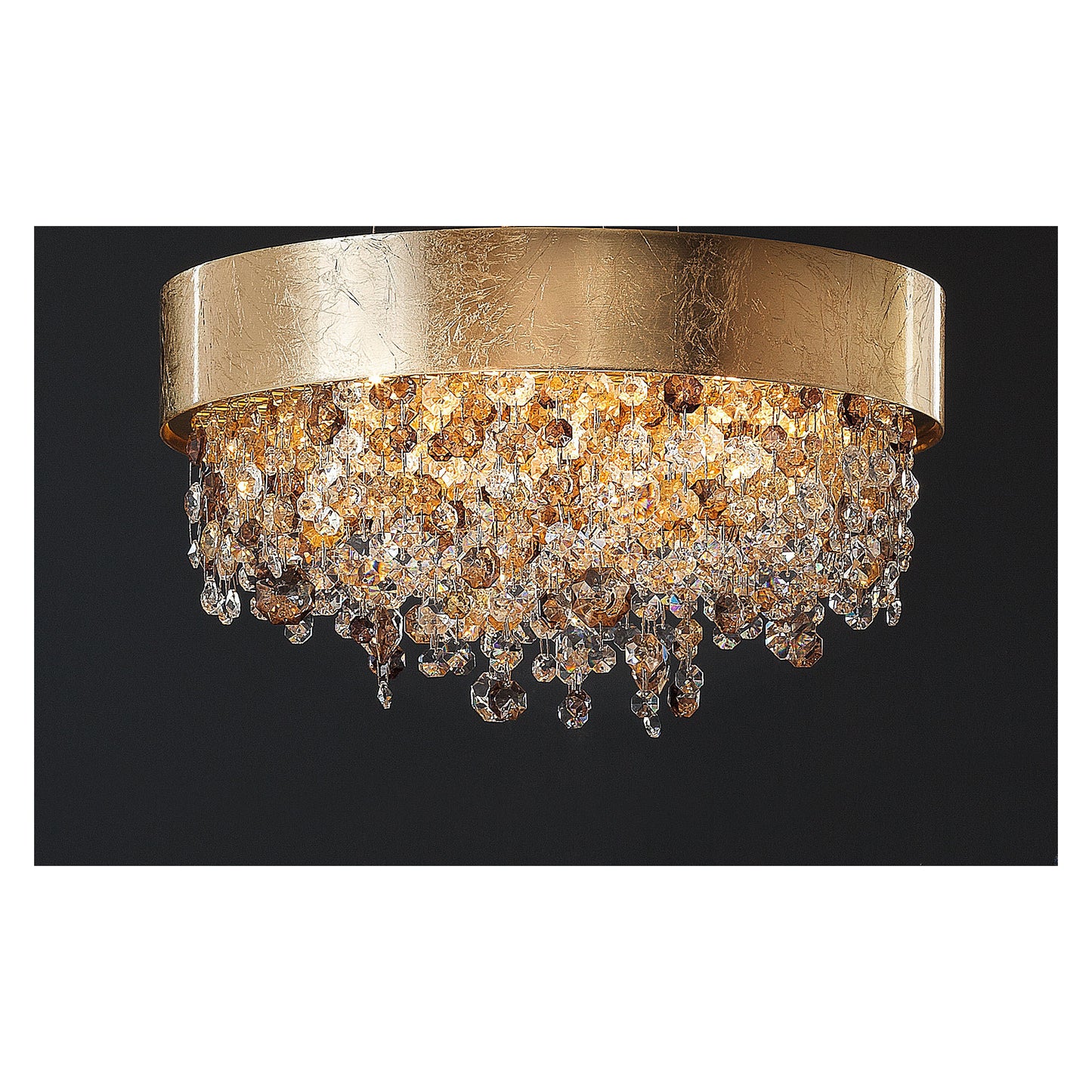 Ola PL6 40 E14 Small Round Ceiling Light with Colored Glass