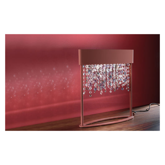 Ola LED Table Lamp with Colored Glass