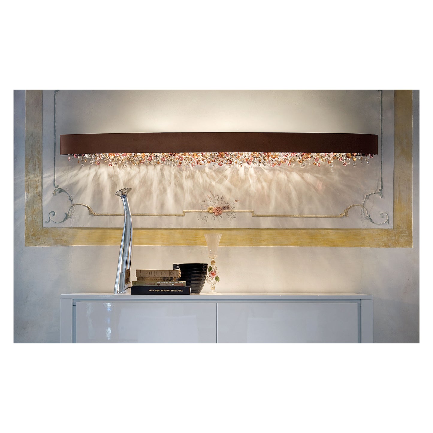 Ola A6 OV 160 E14 Ceiling Light with Colored Glass