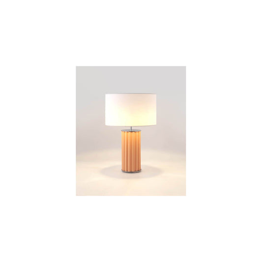 Sonica Peach Table Lamp With Shade