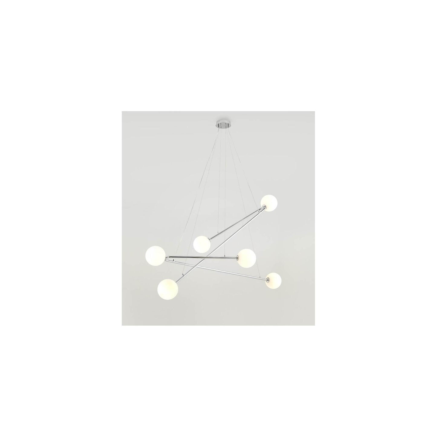 Endo 6-Light Opal Glass Pendant