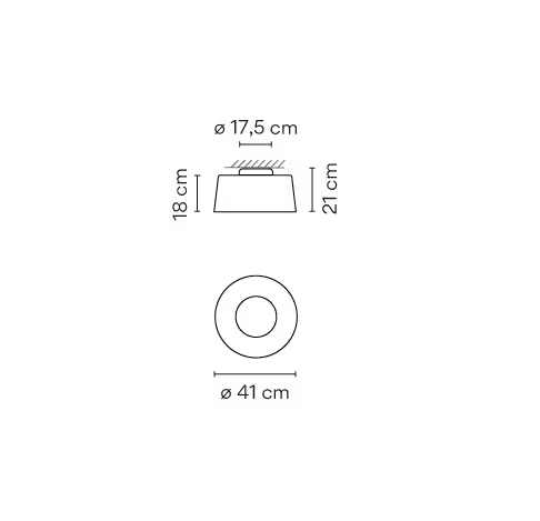 Tube 6105 Medium LED Ceiling Light